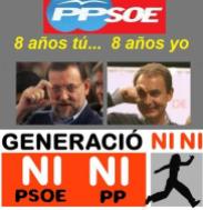 Generación NINI ni PP ni PSOE 8 años cada uno